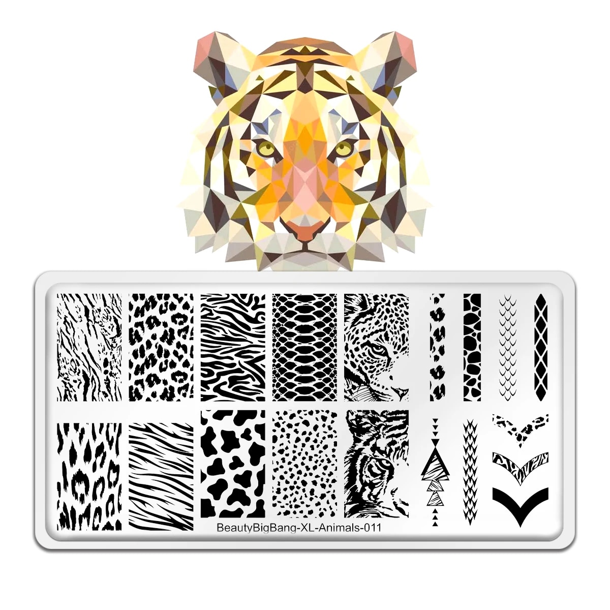 BeautyBigBang 2023 New Animals Nail Stamping Plates DIY Leopard Serpentine Zebra Nail Art Stencil Stamping Template Plate. 