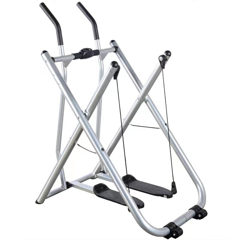 Elliptical Cross Trainer Fitness Air Walker Stepper Step Machine W/Handle Bar and LCD Monitor Glider Elliptical Machine Home Cross Trainer. 