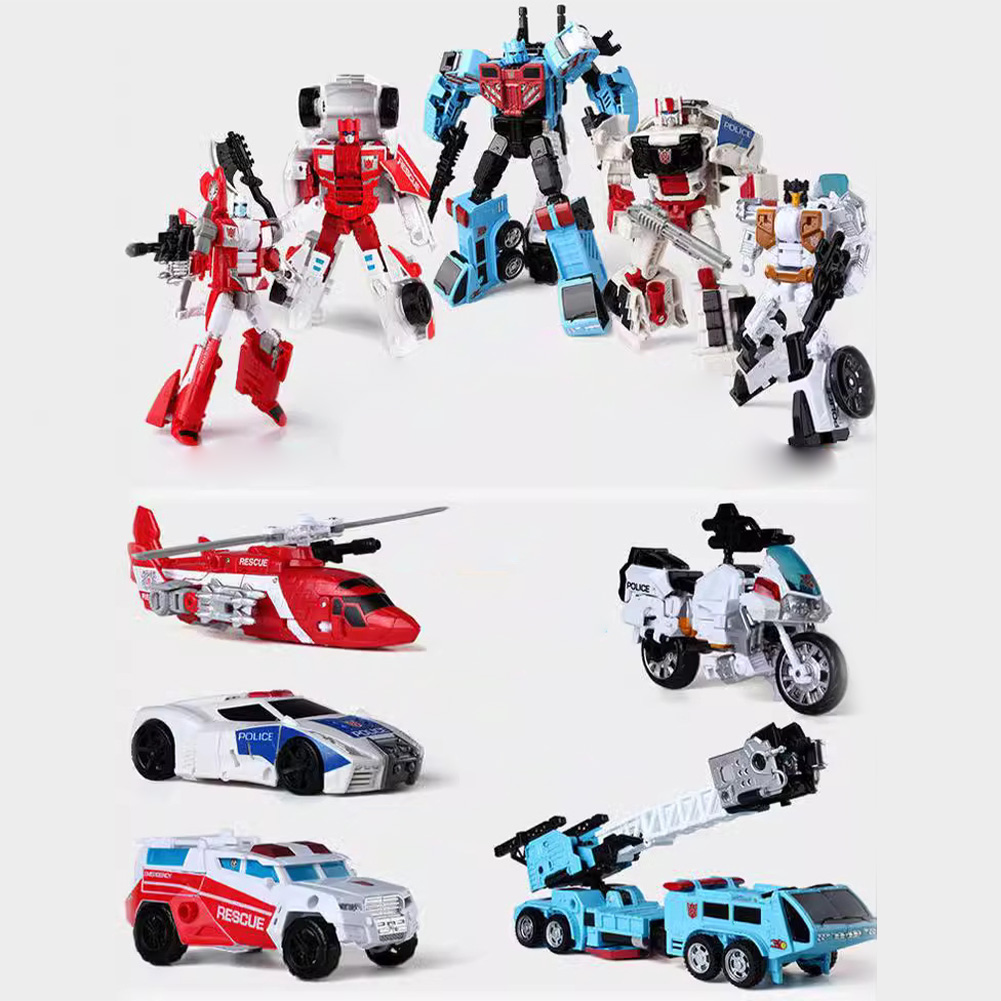 GC 5 In 1 Robots Car Transformation Toys Anime Action Figure KO G1 Robot Combination Robot Model For Kids. 