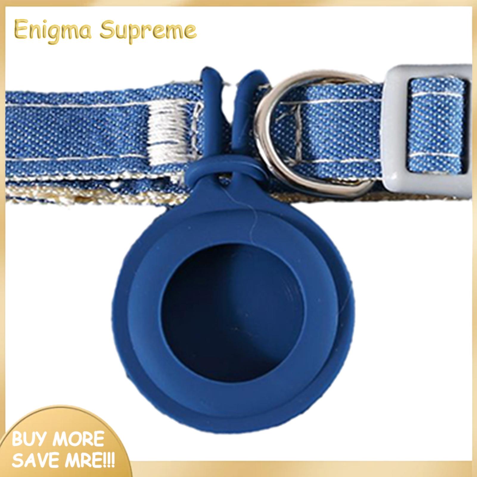 Enigma- Anti-lost Pet Collar Adjustable Cat Collar with Quick Release Airtag Tracker Case Safe Stylish Pet Neck Strap for Pet Collar. 