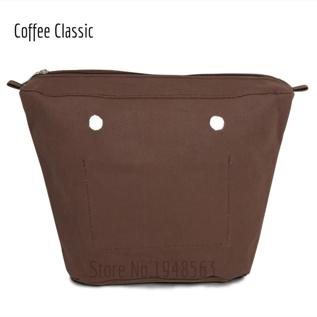 TANQU New Waterproof Inner Bag Organizer Insert Zipper Pocket For Classic Mini Obag Canvas Material For O Bag