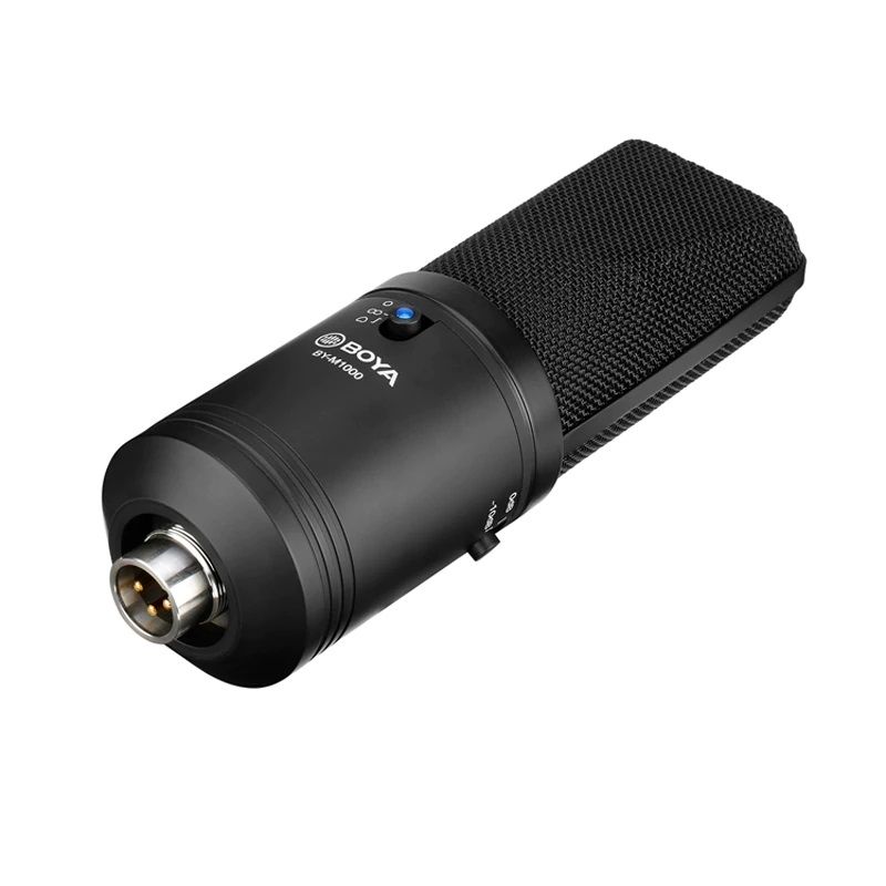 BOYA BY-M1000 Professional Large Diaphragm XLR Condenser Microphone (3 Polar Patterns). 
