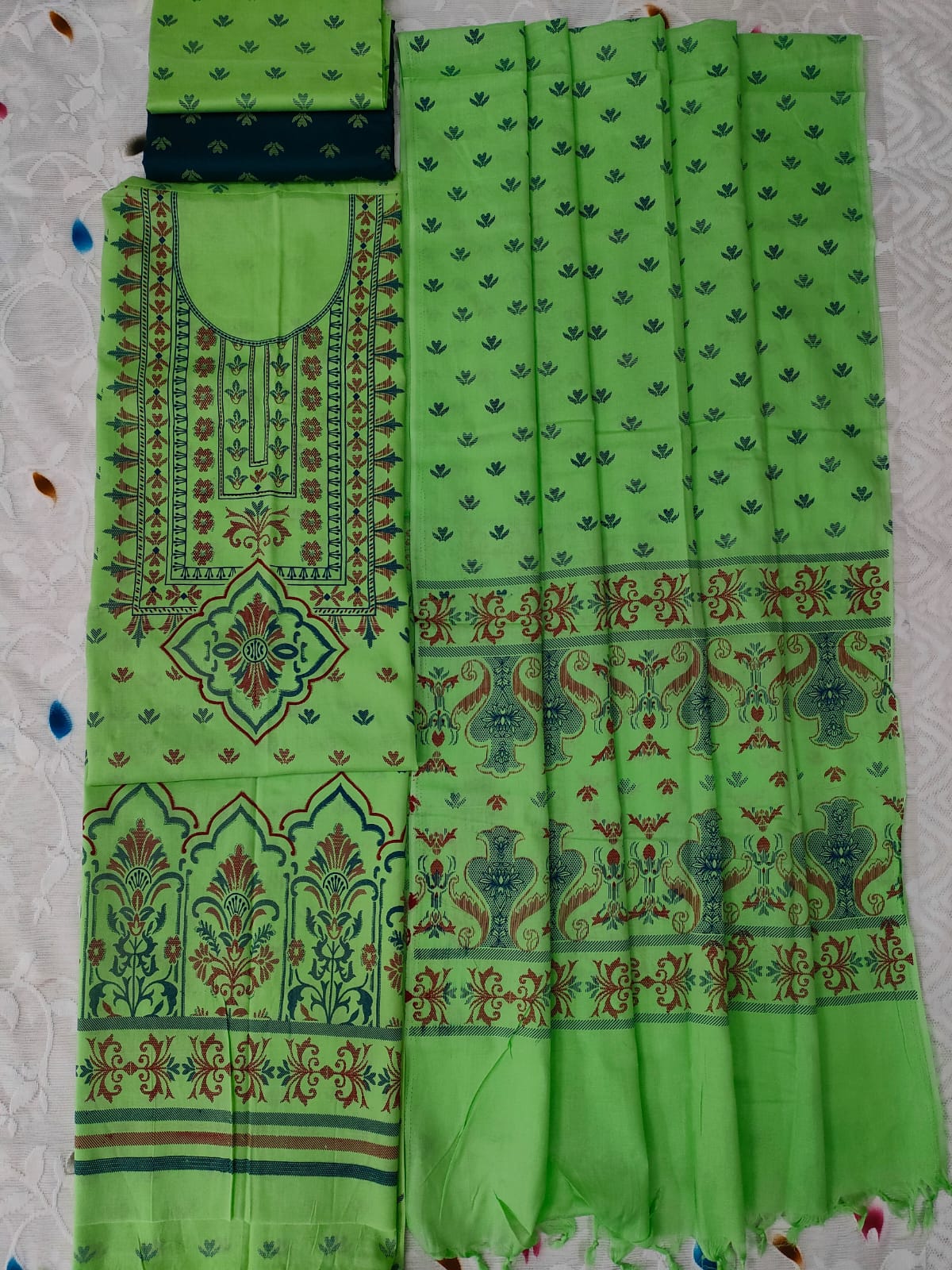 Aarong screen print cotton three pieces collection