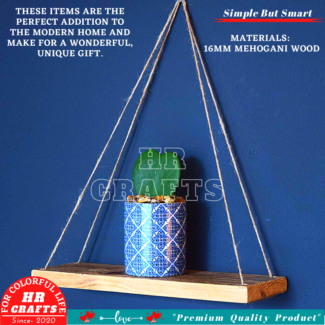 Wall Hanging Shelf-Bedroom, Bathroom, Living Room Beautiful Houses for Living Rums Doys Farm House Aesthetic Wood and Board Small Bookshalaf-Hours