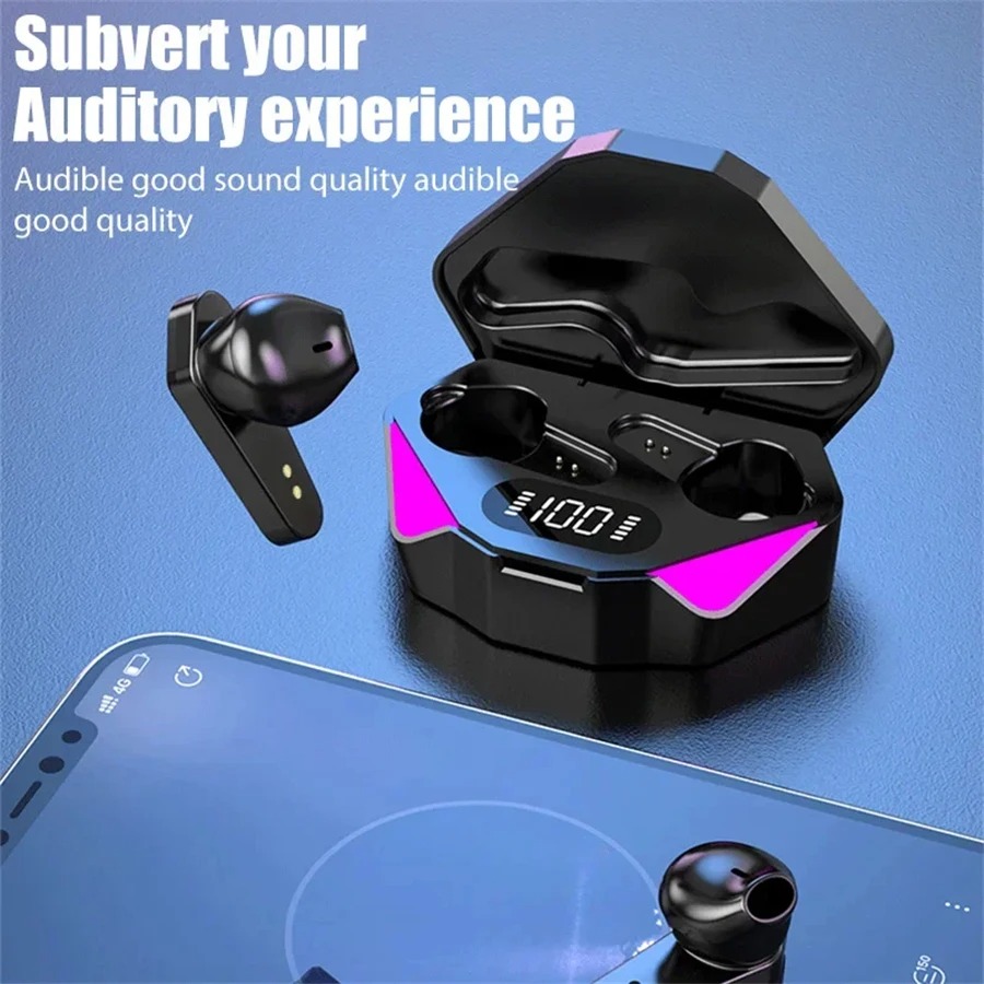 NEW AIR X15 Earphones Bluetooth Wireless Gamer Headphones Sport Low Latency Earbuds fone Gamer Headset Gamer With Mic Handfree_Alpha Bridge. 