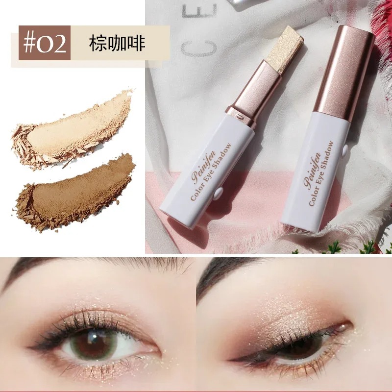 Double Color Glitter Eye Shadow Stick: 2-in-1 Matte & Gradient Waterproof Stereo Eyeshadow Pallete Pen for Gorgeous Eye Makeup. Enjoy effortless application and long-lasting wear with our unique blend of matte and glitter shades, creating a seamless gradi. 
