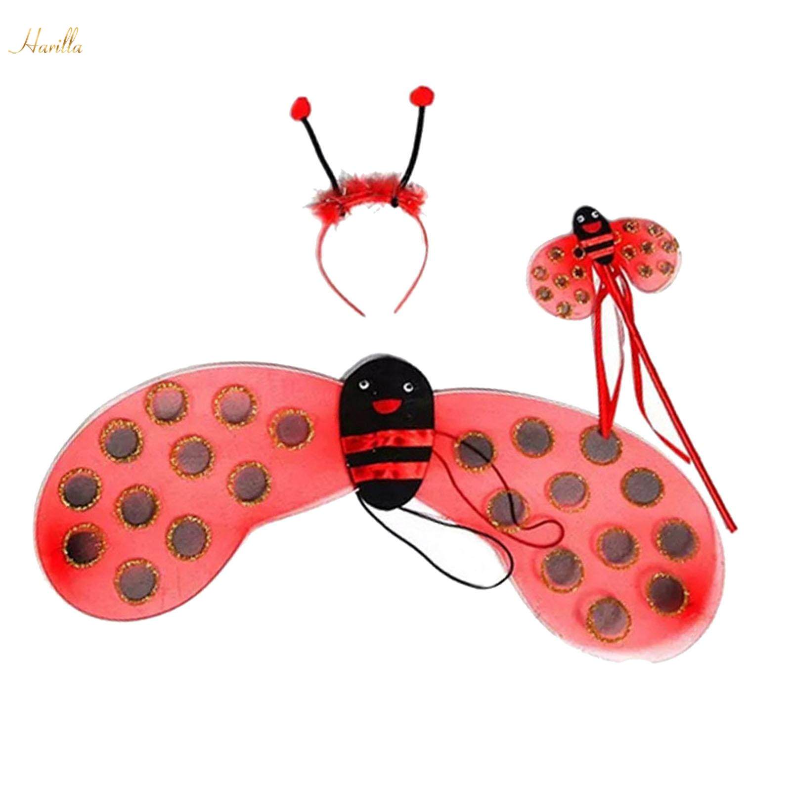 Ladybird Costume Kids Girls Ladybird Dress up Cute Halloween Ladybug Costumes for Birthday Holiday. 