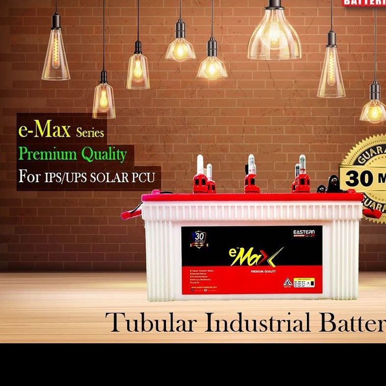EASTERN EMAX 220TT HIGH QUALITY TUBULAR BATTERY FOR IPS UPS 30 MONTHS GURANTEE