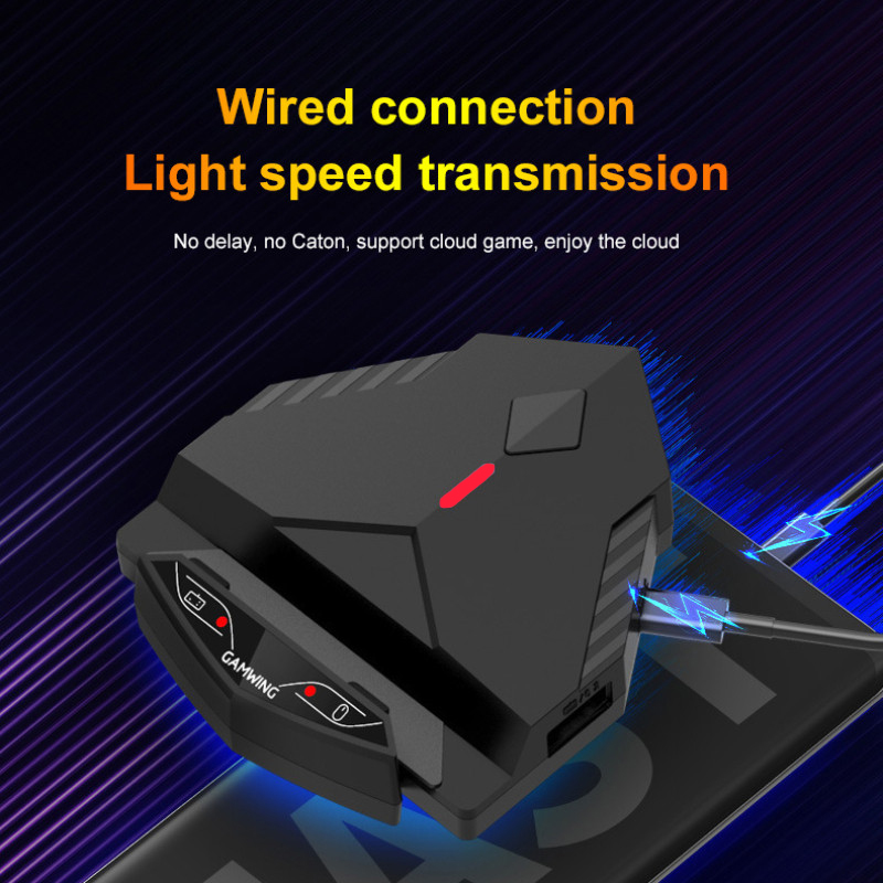 Lingzha 2Pro Pubg Controller Mobile Gamepad Bluetooth-Compatible Connection Keyboard Mouse Pubg Gaming Converter For Android. 