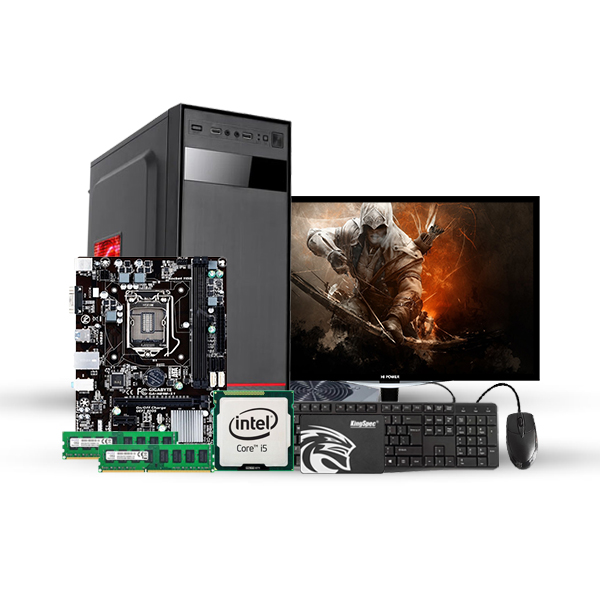 Gaming Computer Set | 6th Gen | DDR4 8 GB RAM | 240 GB SSD | Gigabyte 110 Motherboard | 19" Monitor | Keyboard | Mouse | Cable