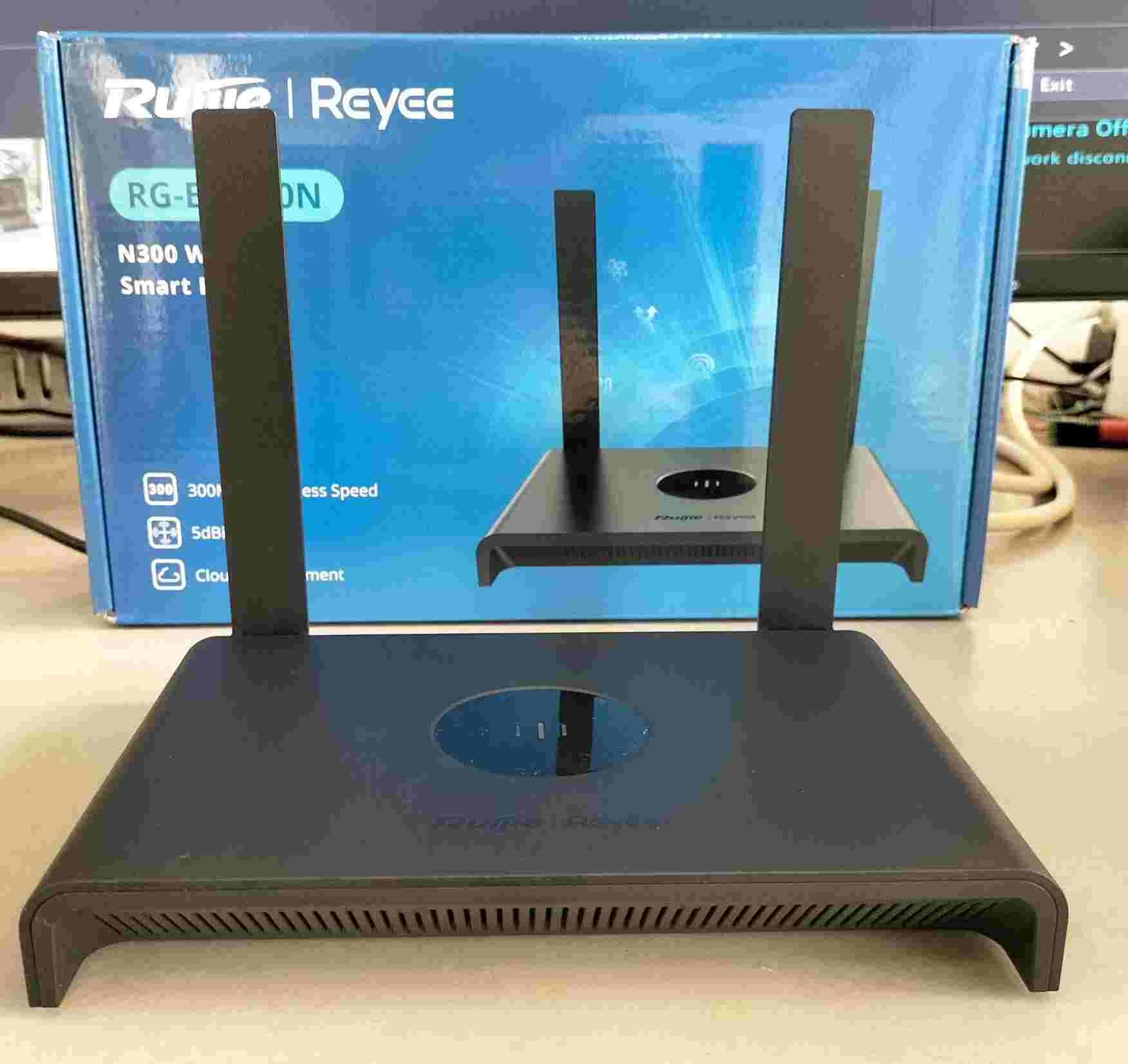 Ruijie RG-EW300N 300 Mbps Wi-Fi 4 Wireless Smart Router. 