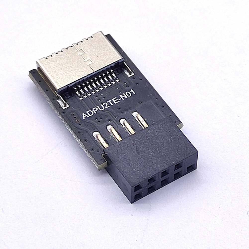 Motherboard USB2.0 9Pin to TYPE-C A-KEY Front Connector Converter USB3.2 TYPE-E Interface Header Adapter Extender Card. 