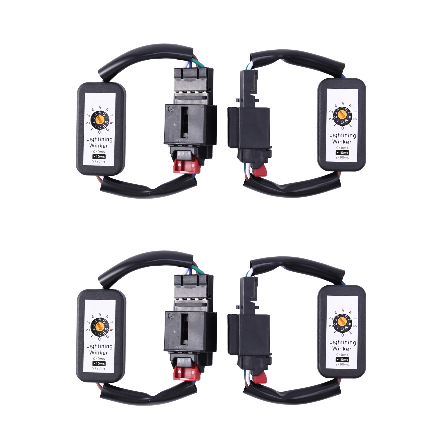4Pcs Dynamic Turn Signal Indicator LED Taillight Add-on Cable Wire for Golf 7 Tail Light