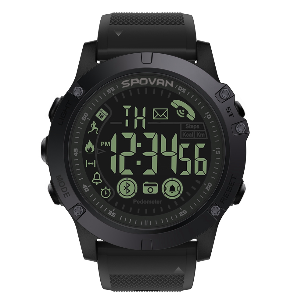 SPOVAN PR1 Outdoor Waterproof Luminous Bluetooth Watch. 