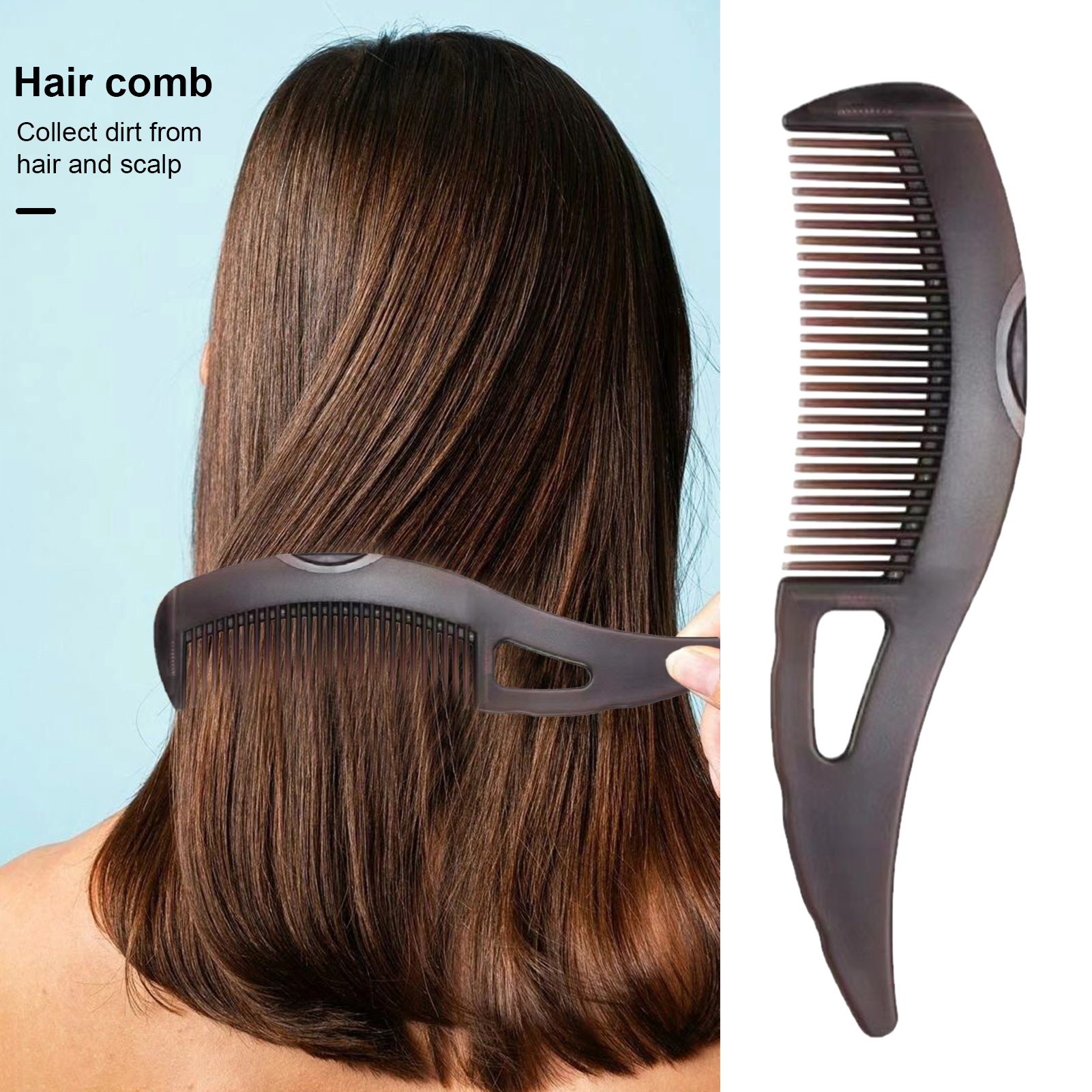 Epoch Dandruff Removal Comb for Women & Men Hollow Tooth Hairbrush for Scalp Point Massage & Grease Removal Plastic Scalp Massage Comb to Reduce Scalp Itching. 