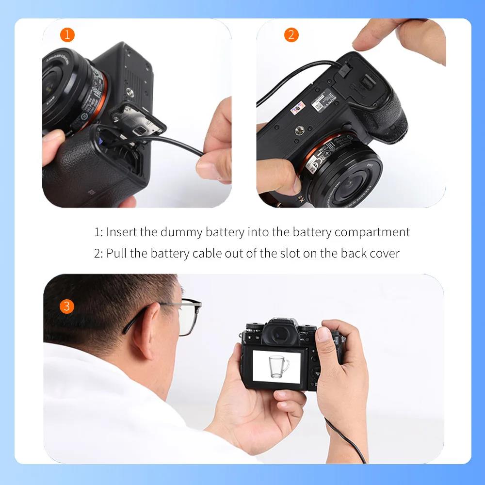 ACK-E12 power adapter FOR Canon Micro single camera EOS M M2 M10 M100 M200 M50 M50 Mark II Kiss M DR-E12 Dummy Battery. 
