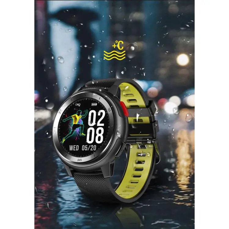 No.1 DT68 1.2 Inch Full Circle Touch Screen HD Smart Watch IP68