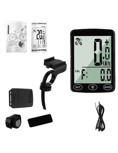 Waterproof Auto Bike Computer Light Mode Touch Switch  Wired Bicycle Computer Cycling Speedometer with LCD Backlight. 