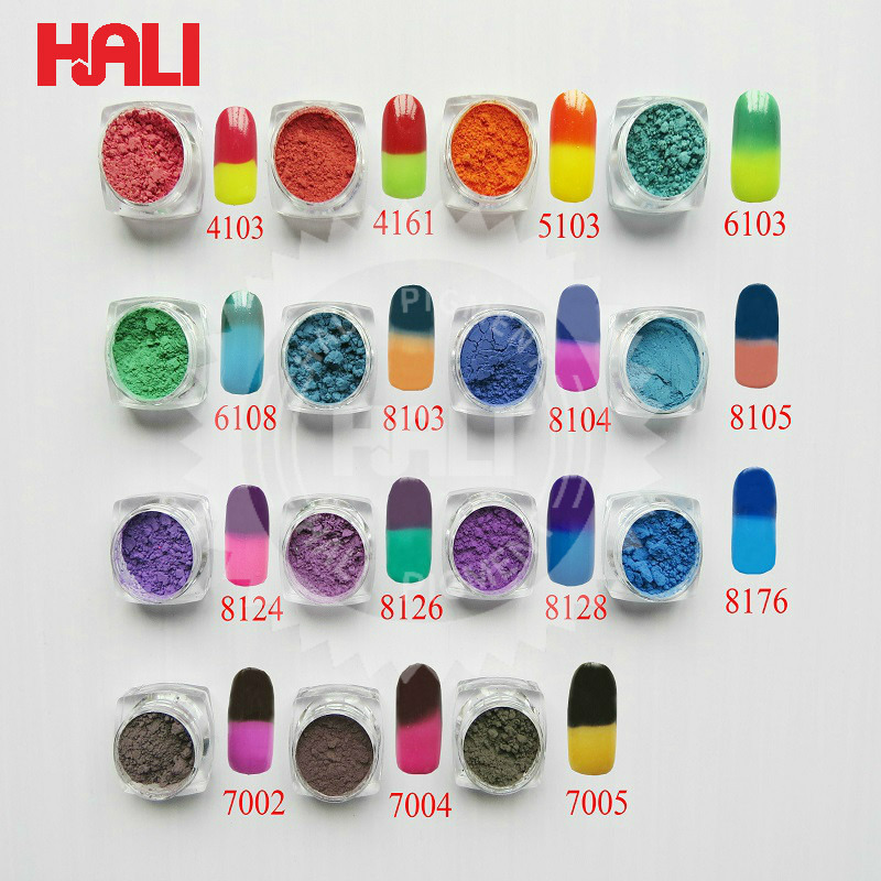 Thermochromic Pigment Thermal Color Change Temperature Powder temperature active pigment hot sensitive powder 26colors for use..