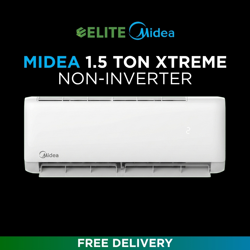 Midea 1.5 Ton Xtreme Non-Inverter Air Conditioner - MSA18CRN | Free Delivery
