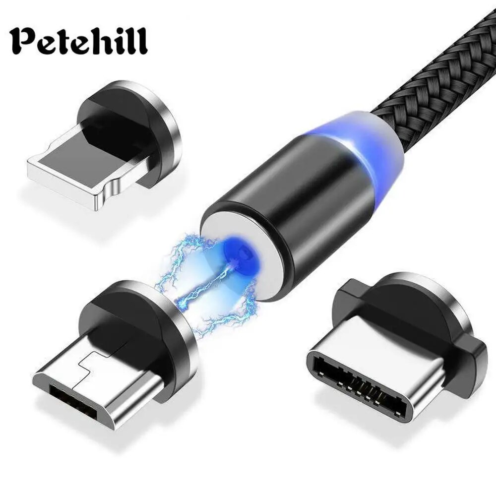 Olaf 2m Magnetic Micro USB Cable For iPhone Samsung Android Mobile Phone Fast Charging USB Type C Cable Magnet Charger Wire Cord