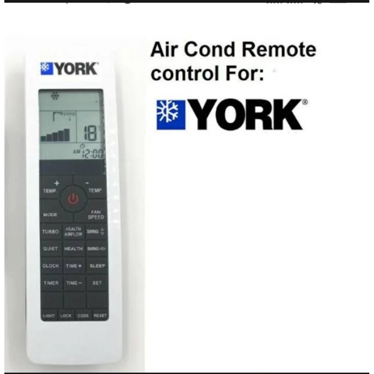 York Ac Remote
