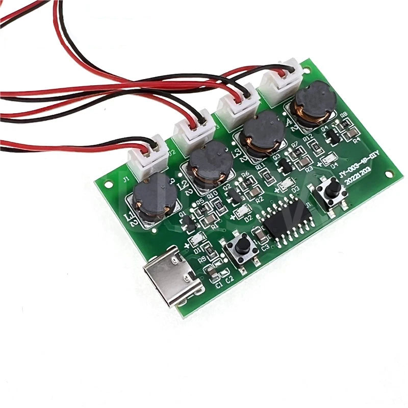 Four-spray Humidifier Module DIY Kits Humidifier Control Panel Atomizer Drive Board Type-C USB 4 Atomization Piece. 