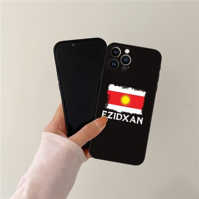 Yazidi Ezidi Flag Phone Case For Iphone 13ProMax 11 14 12 Pro Max Mini Xr X Xs 7 8 6 6s Plus Funda Shell Cover Loser Lione. 