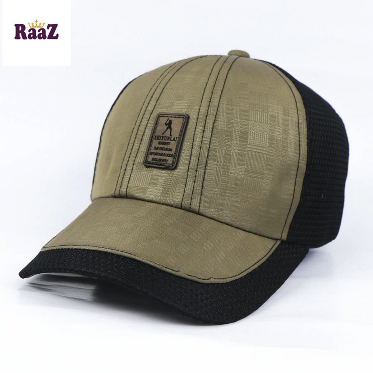 Black China Half Net Baseball Cap 