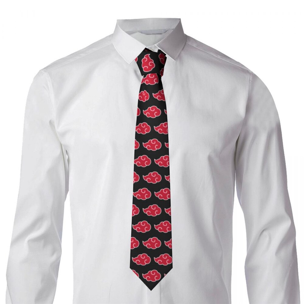 NEW Anime Mens Ties Novelty Neckties, Itachi Akatsuki Tie Skinny 3D Print Neckwear for Missions Party Gifts. 