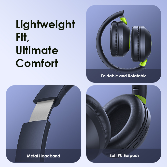 oraimo BoomPop2S ENC Over-Ear Wireless Headphones. 