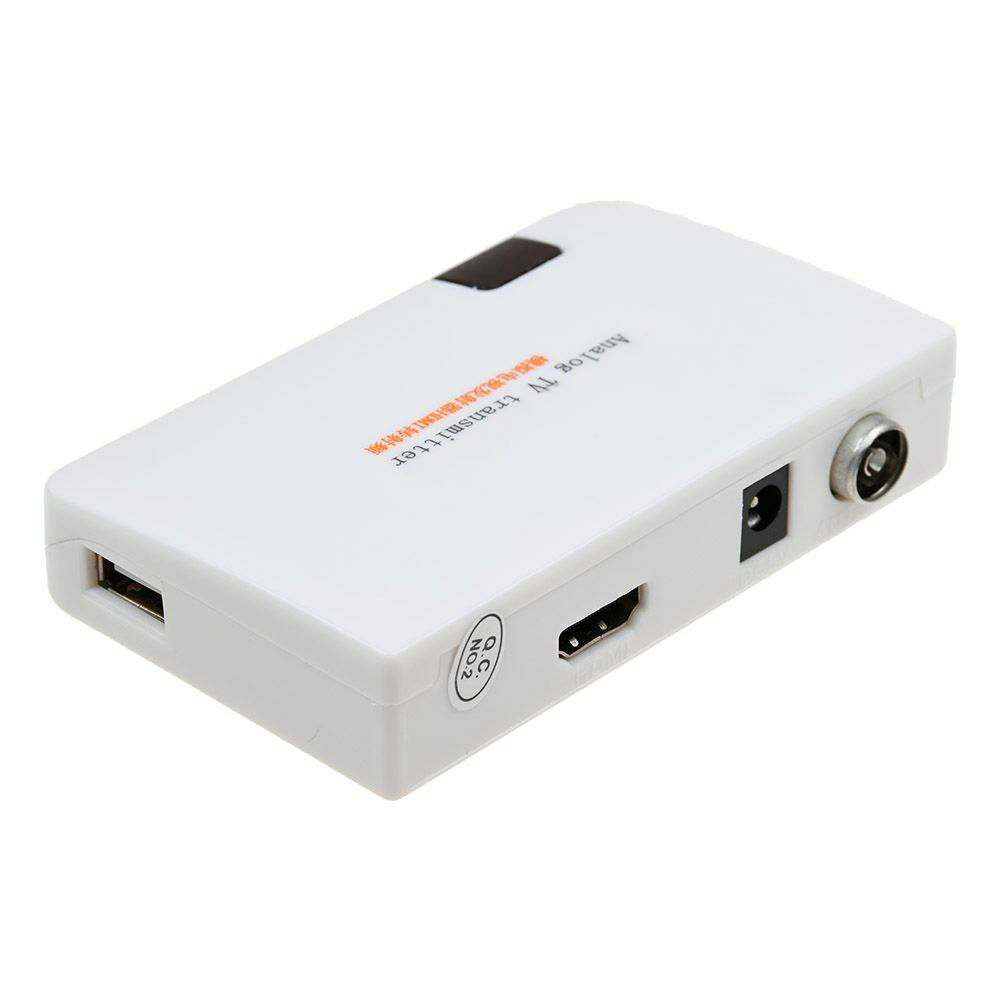 1080P HDMI-Compatible To RF Coaxial Converter Box Analog TV Transmitter With Remote Control Cable Signal Transmitter Adaptor New. 