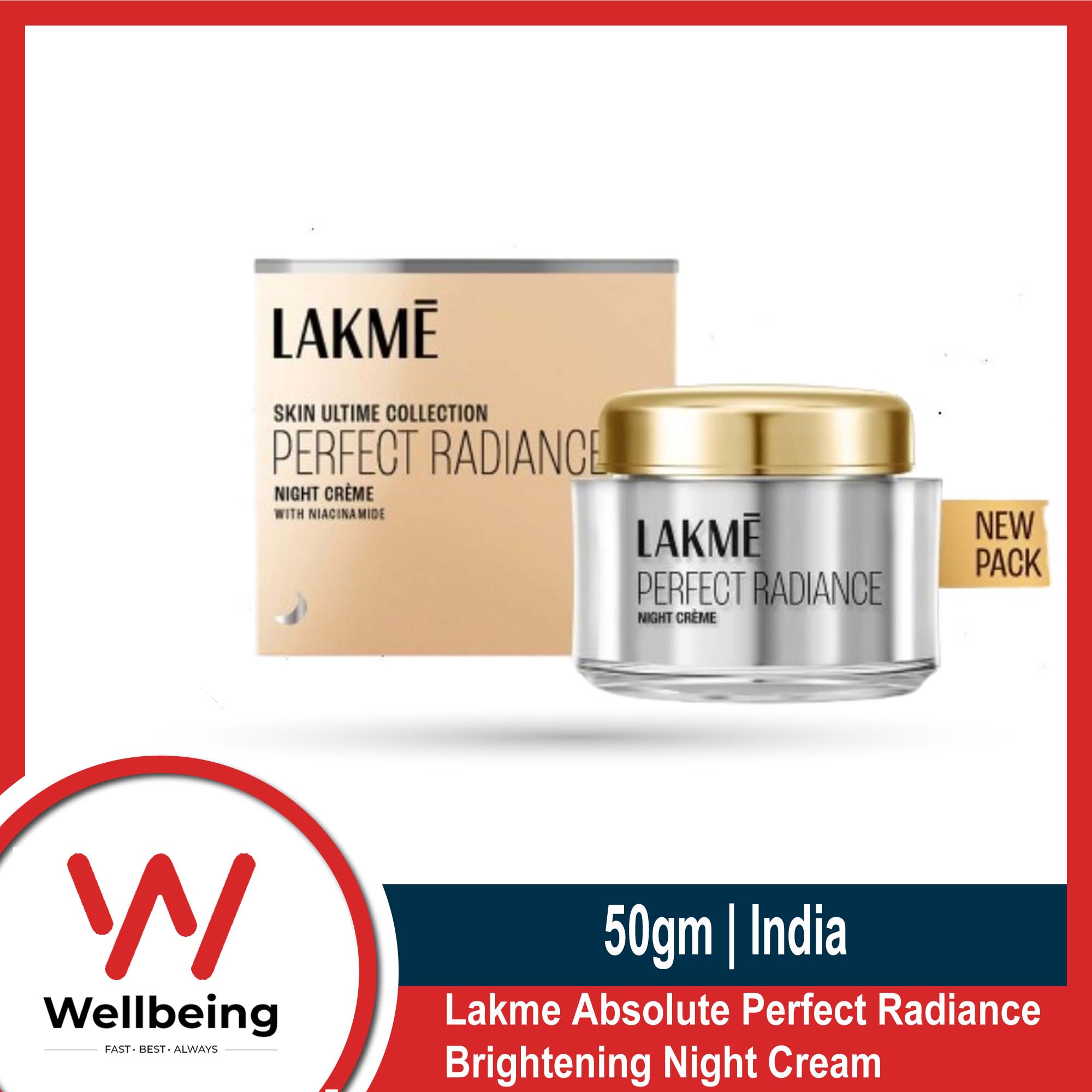 Lakme Absolute Perfect Radiance Brightening Night Cream 50g