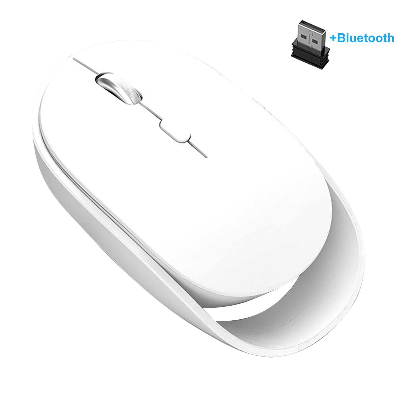 GreenForest XYH60 Wireless Mouse Quick Response Long Standby Time Anti-skid 2.4G Dual Mode Driver-free Desk Mouse for Notebook. 