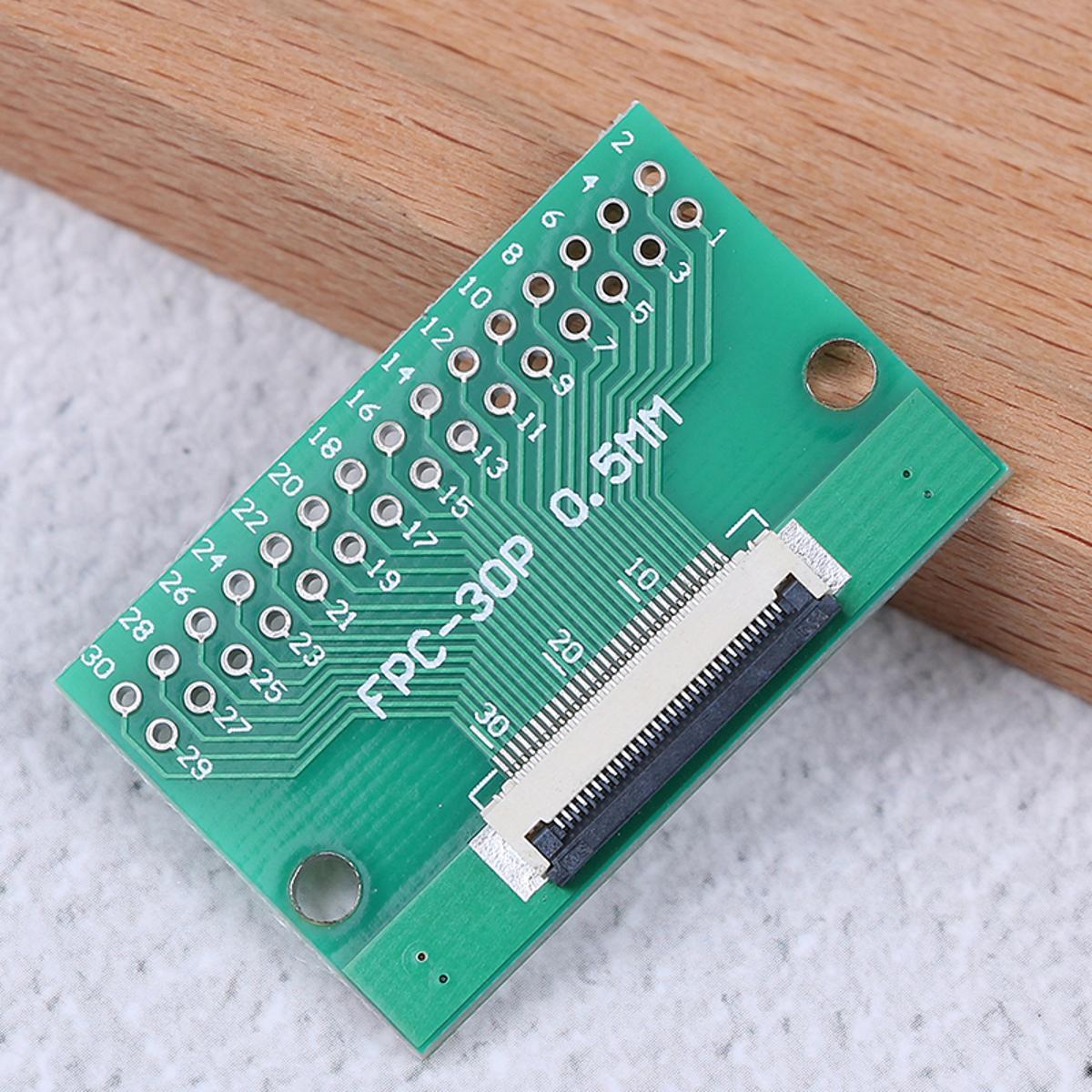 1Pcs 30 pin 0.5mm FFC FPC to 30P DIP 2.54mm PCB converter board adapter Encounter