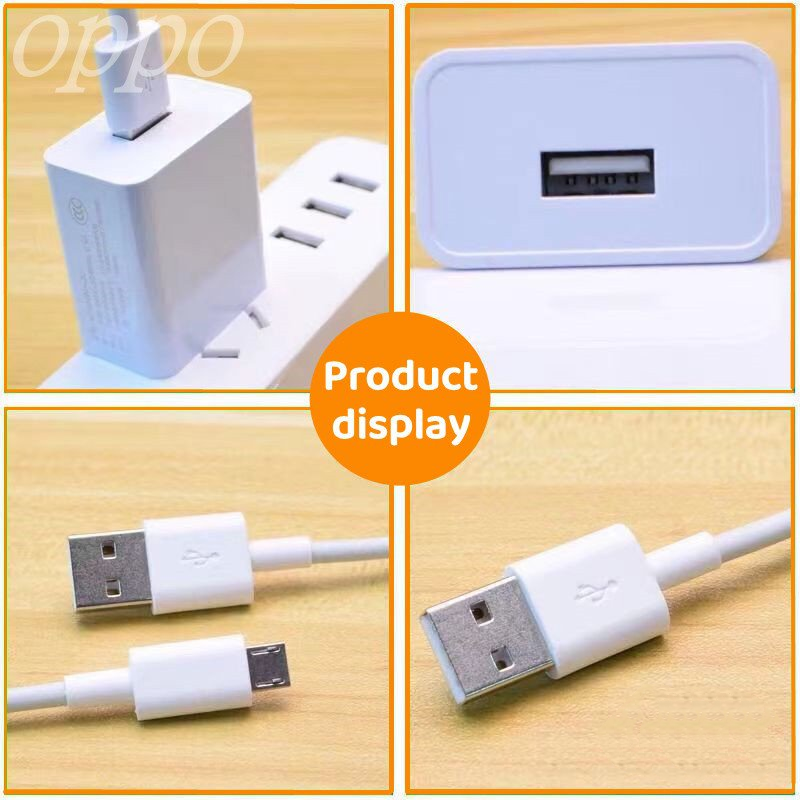 OPPO original charger fast charging data cable 5V2a10w charger suitable for A5s, A3S, A52020, F9, F7 and other series. 