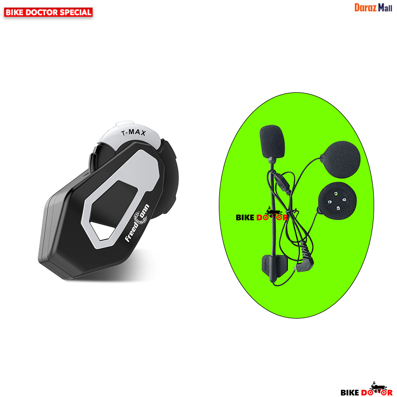 Freedconn T-MAX Bluetooth Motorcycle Helmet Full Accessories Set Without Clip. 