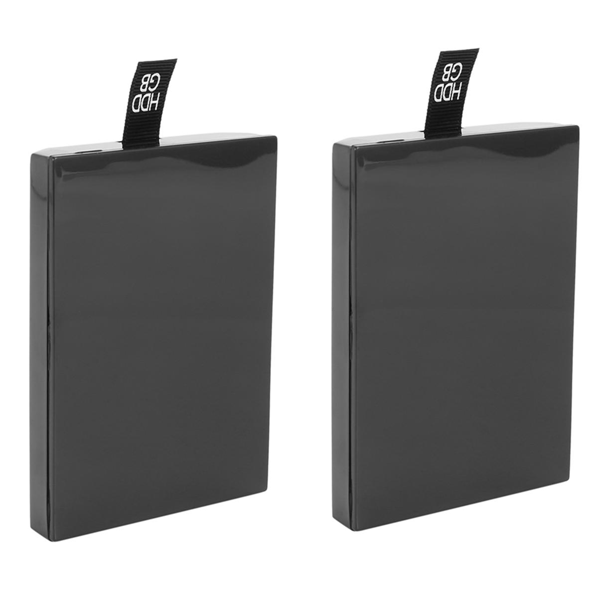BRADOO 2X Hard Drive Enclosure Replacement Case Shell for Xbox 360 Slim Microsoft HDD (Case Only!)