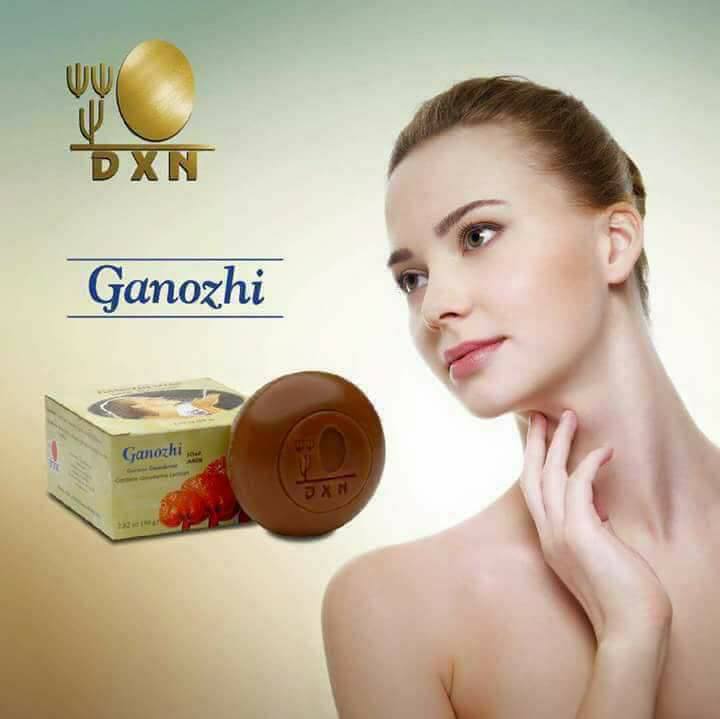 Ganozhi Soap With Ganoderma Palm fruit extract in natural soap. 
