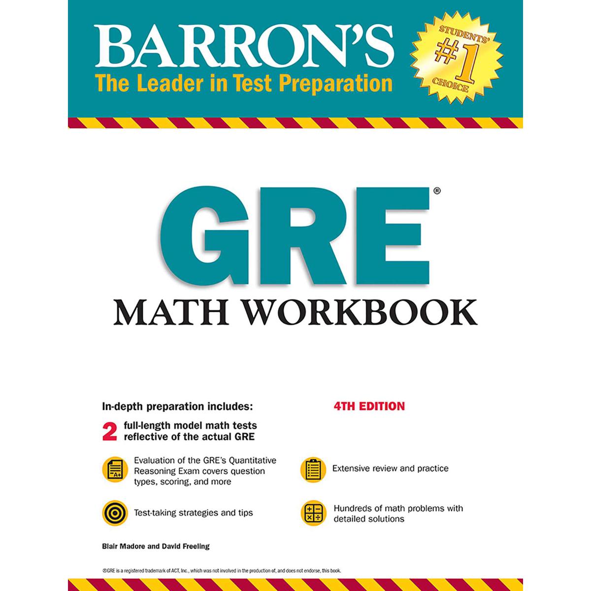 Barron's GRE Math Workbook (White Print)