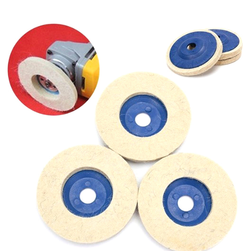 （New）100mm wool polihing wheel buffing pad angle grinder wheel felt polihing dic EVICH. 
