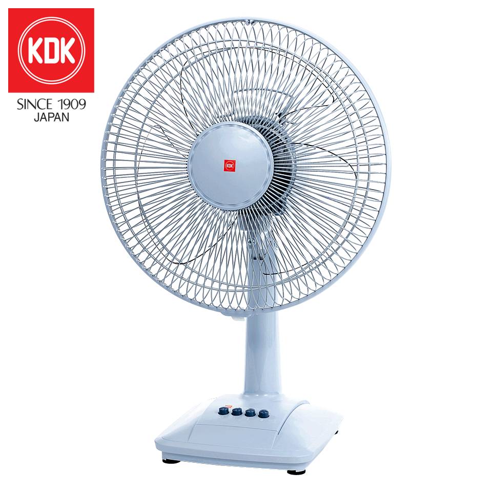 KDK A40A 16 inch Desk Table Fan with Transparent lade | Silver Blue. 