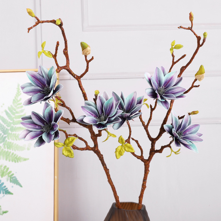 Oulifei Gradient Artificial Flower Simulation Magnolia Chinese Yulanxiang Water Lily Artificial Flowers Simulation Magnolia
