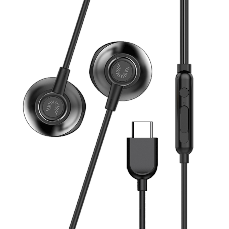 UiiSii HM12c Type-C Jack Wired In-Ear Earphone Deep Bass Earphones For Type-C Port Phone & Device. 