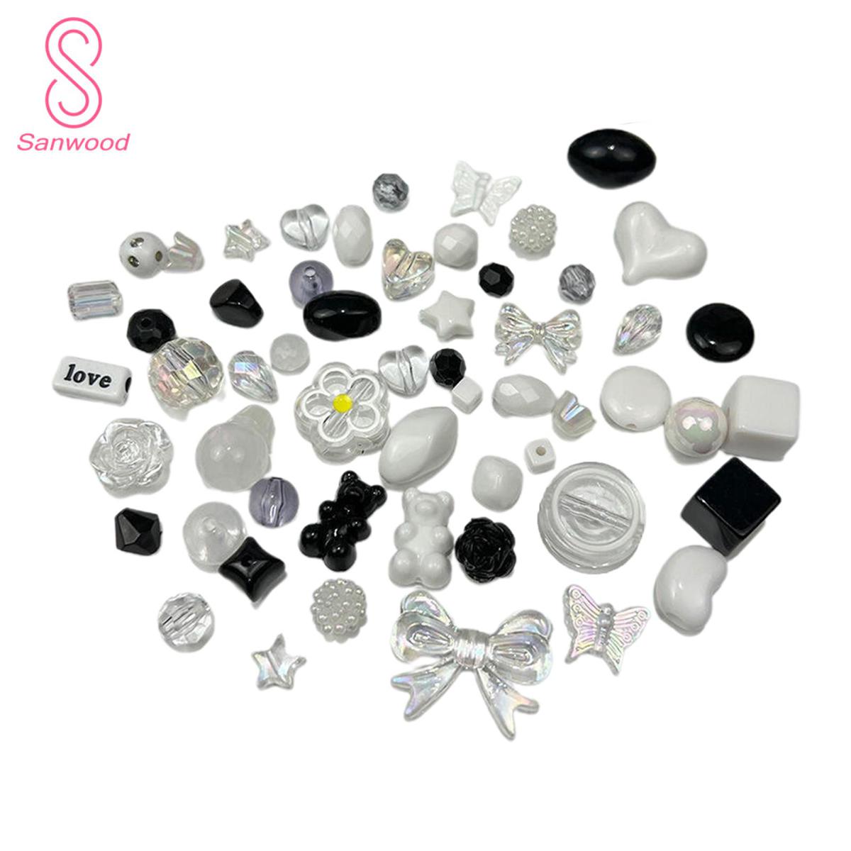 DIY Craft Beads Flower Multi-color Transparent Loose Beads