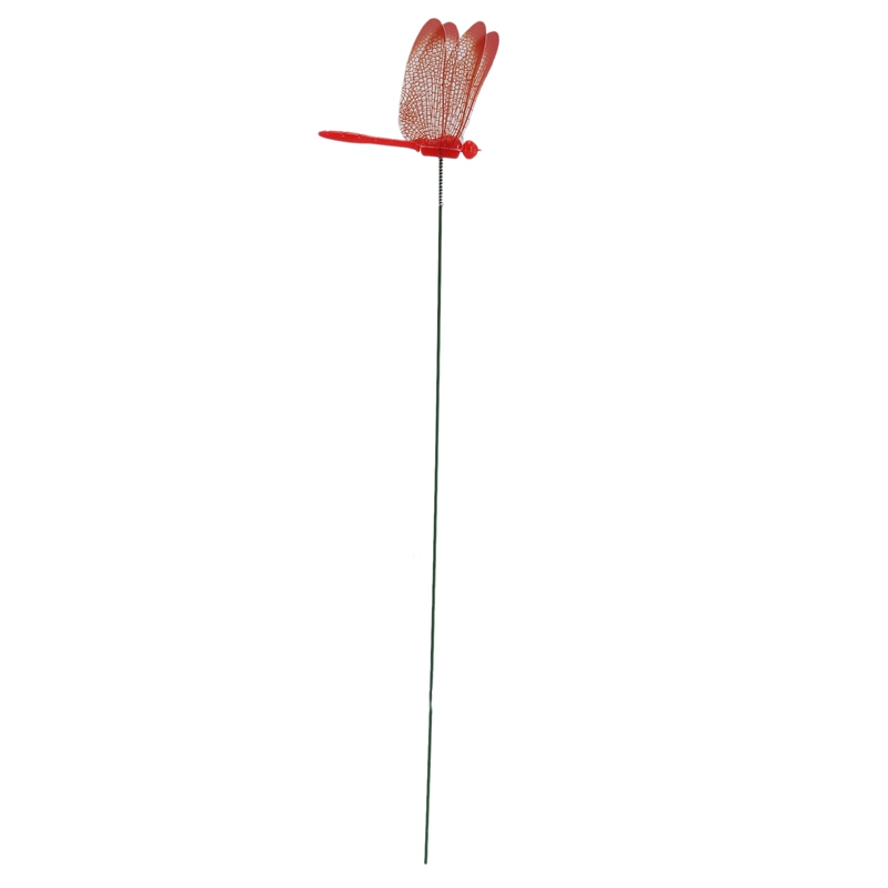 60 Pieces Garden Butterflies Stakes and 4 Pieces Dragonflies Stakes Garden Ornaments, Totally 24 Pieces