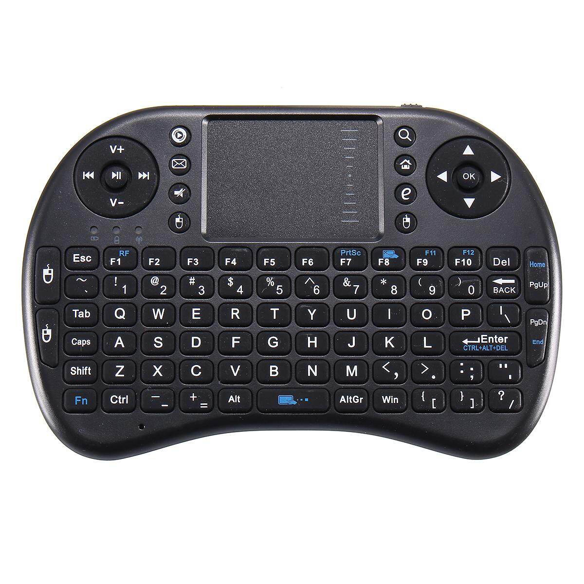 iPazzPort 2.4GHz Mini Wireless QWERTY Keyboard & Mouse For HTPC X-BOX TV Player Black - Black. 