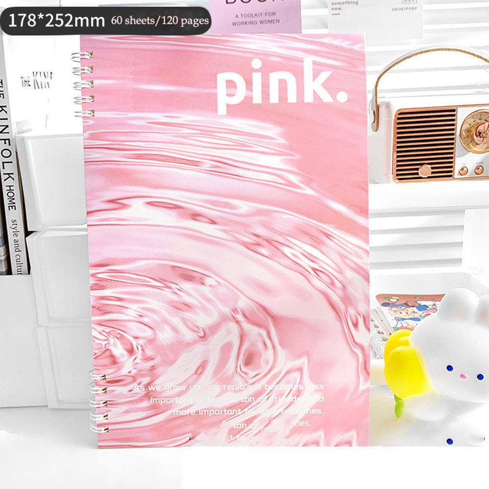 Water Ripple Notebook Flipbook Square Book B5 Notebook Non-choking Notebook. 