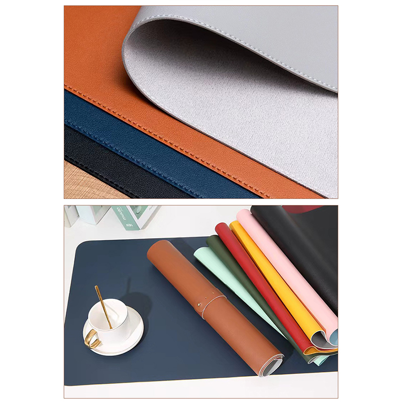 White Mousepad Portable Mouse Pad Large Gaming Waterproof Non-slip PU Leather Suede Desk Mat Computer Keyboard Desk Pad Mats. 