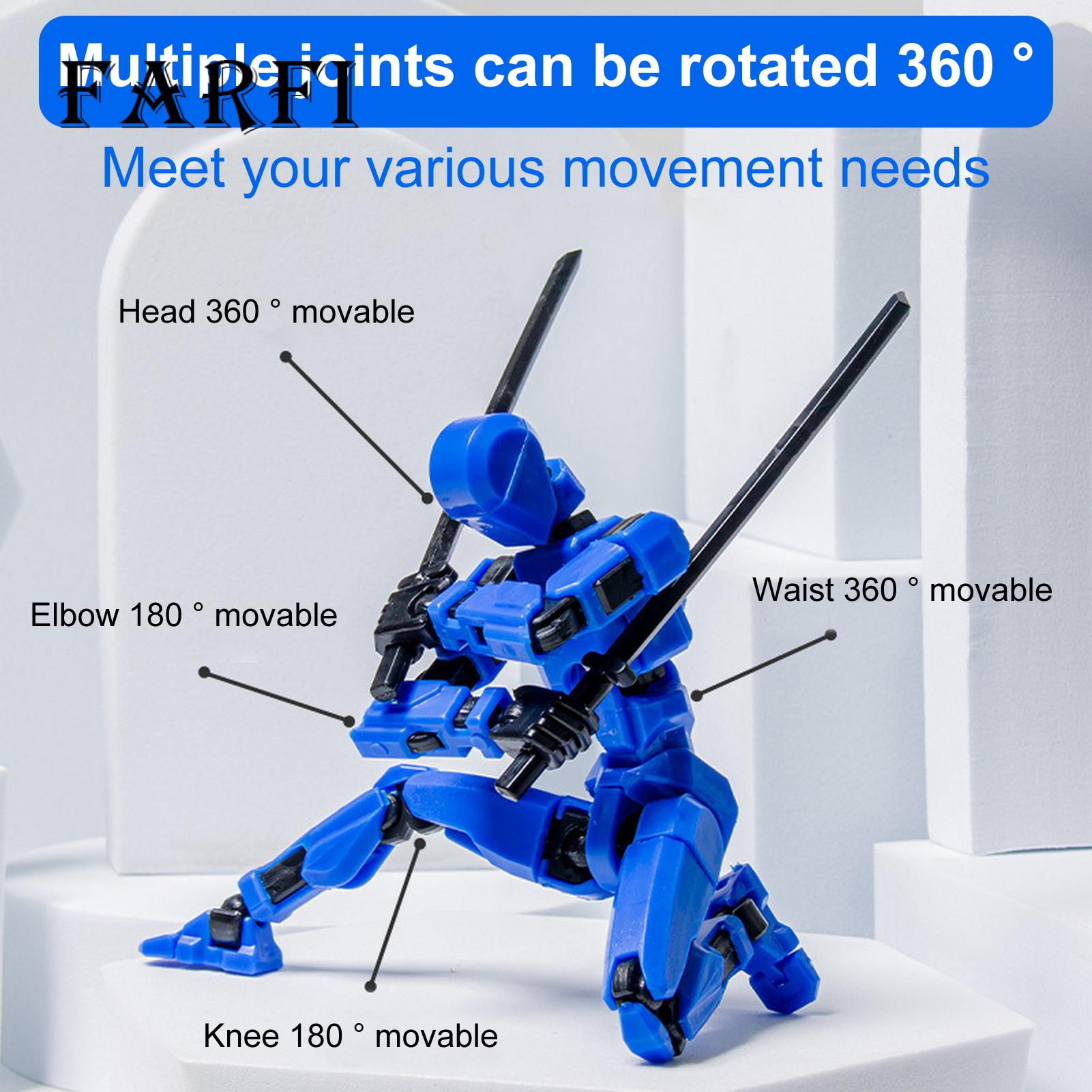 Movable Joints Toy Multi-jointed Movable Robot Action Figure 3d Printed Articulated Dummy Model for Kids Adults Perfect Gift Flexible Joint Doll. 